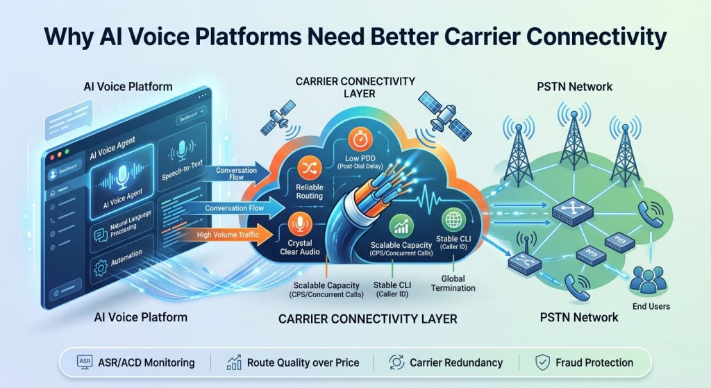 AI Calling, AI Telecom, AI Voice Platforms, CCaaS, CPaaS, International VoIP, VoIP Carrier